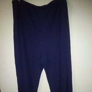 Woman Effortless style  3 x pants blue